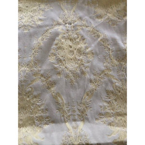 Classy Fabric in Cream and Gold Threaded Design